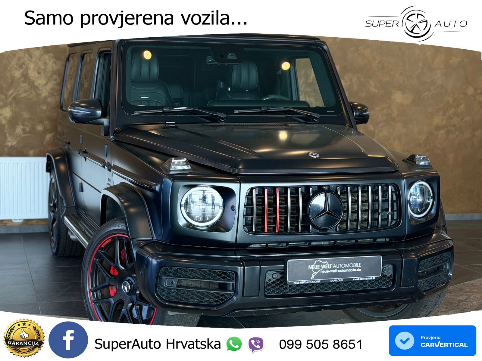 Mercedes AMG G 63 Long V8 (585 KS) 4MATIC 9G-TRONIC AMG SPEEDSHIFT TCT LED+GR SJED+ACC