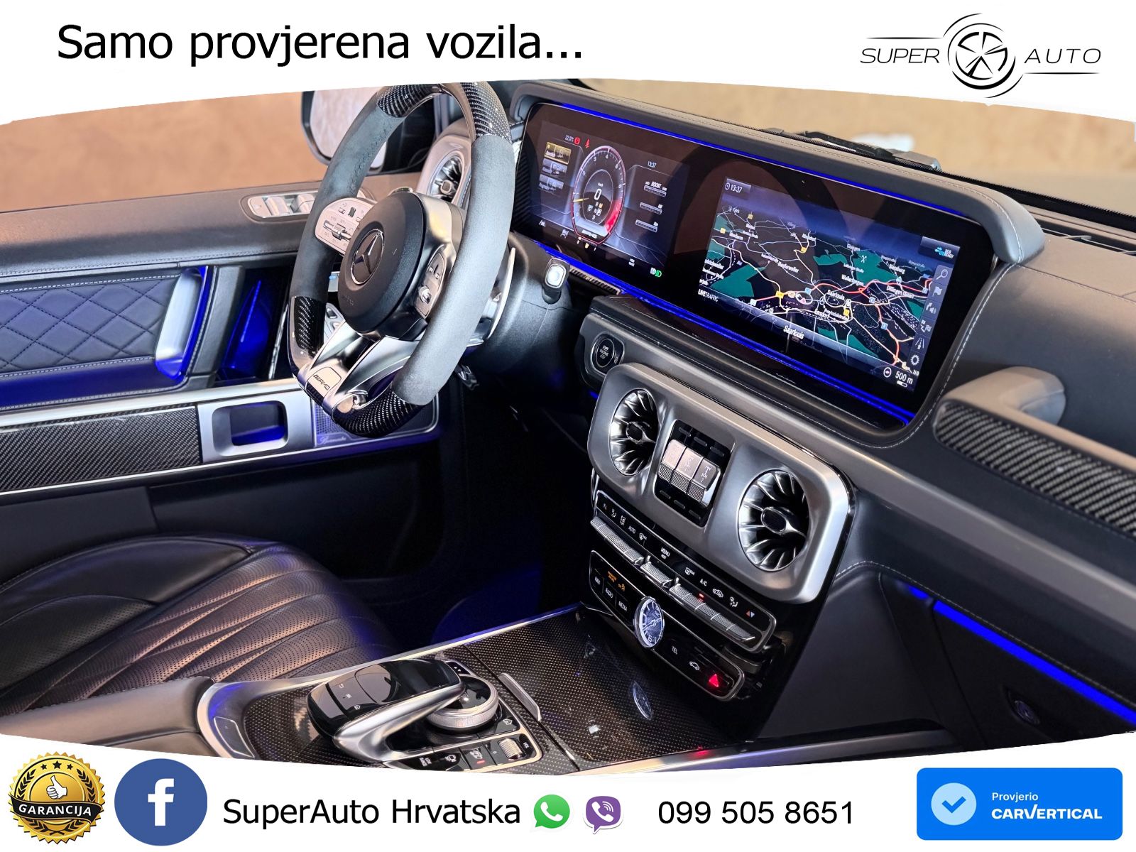 Mercedes AMG G 63 Long V8 (585 KS) 4MATIC 9G-TRONIC AMG SPEEDSHIFT TCT LED+GR SJED+ACC