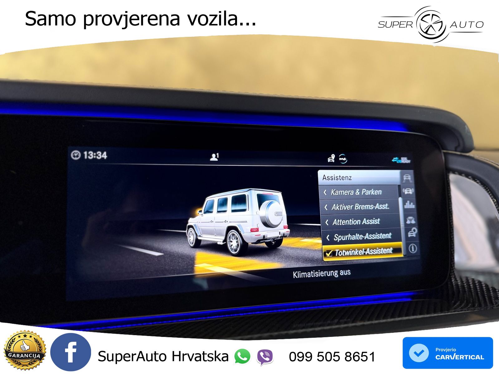 Mercedes AMG G 63 Long V8 (585 KS) 4MATIC 9G-TRONIC AMG SPEEDSHIFT TCT LED+GR SJED+ACC
