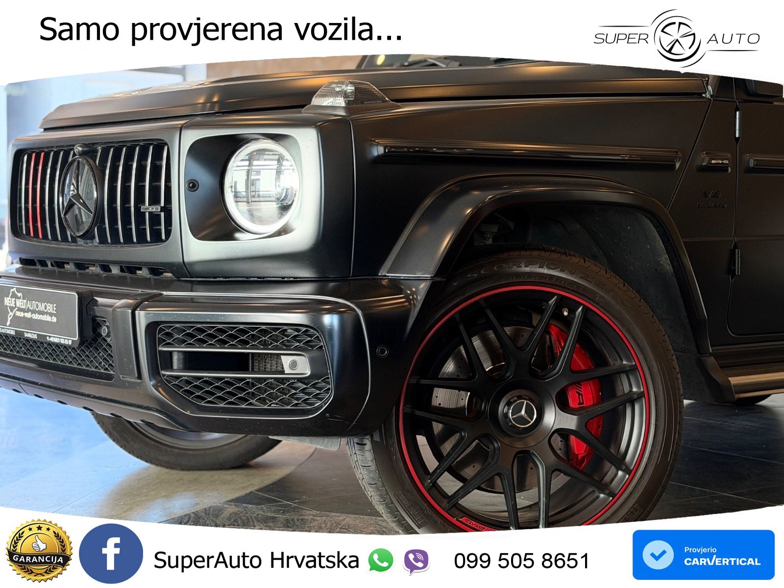 Mercedes AMG G 63 Long V8 (585 KS) 4MATIC 9G-TRONIC AMG SPEEDSHIFT TCT LED+GR SJED+ACC