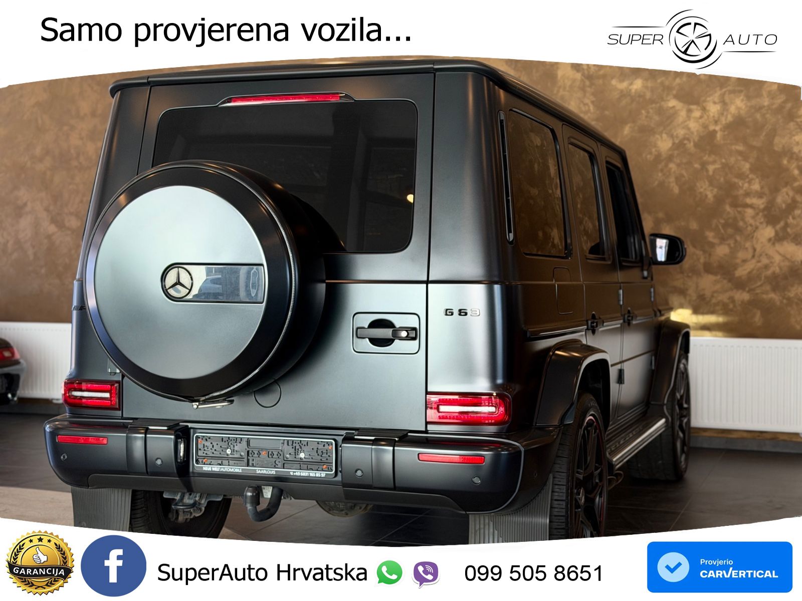 Mercedes AMG G 63 Long V8 (585 KS) 4MATIC 9G-TRONIC AMG SPEEDSHIFT TCT LED+GR SJED+ACC