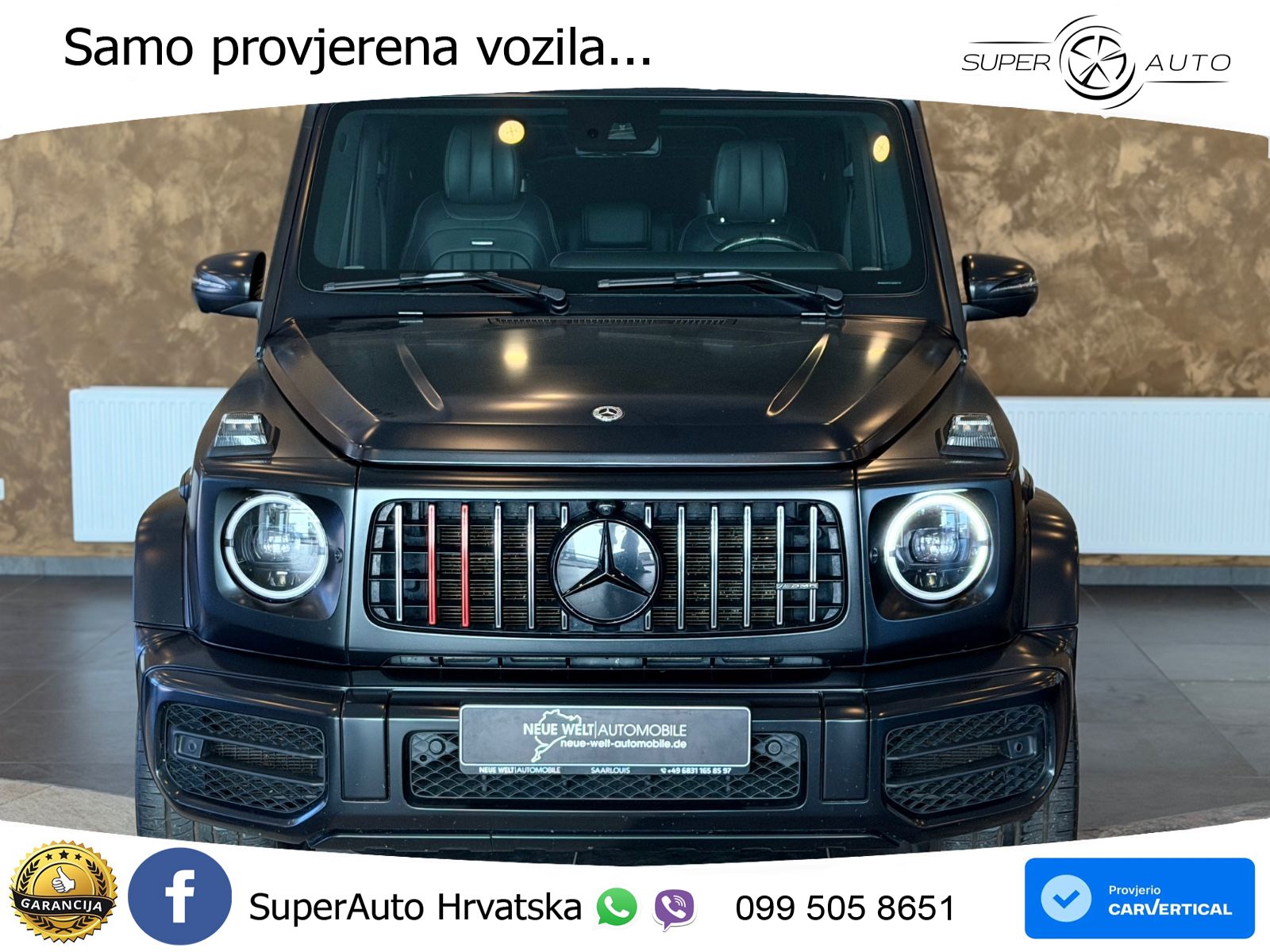 Mercedes AMG G 63 Long V8 (585 KS) 4MATIC 9G-TRONIC AMG SPEEDSHIFT TCT LED+GR SJED+ACC