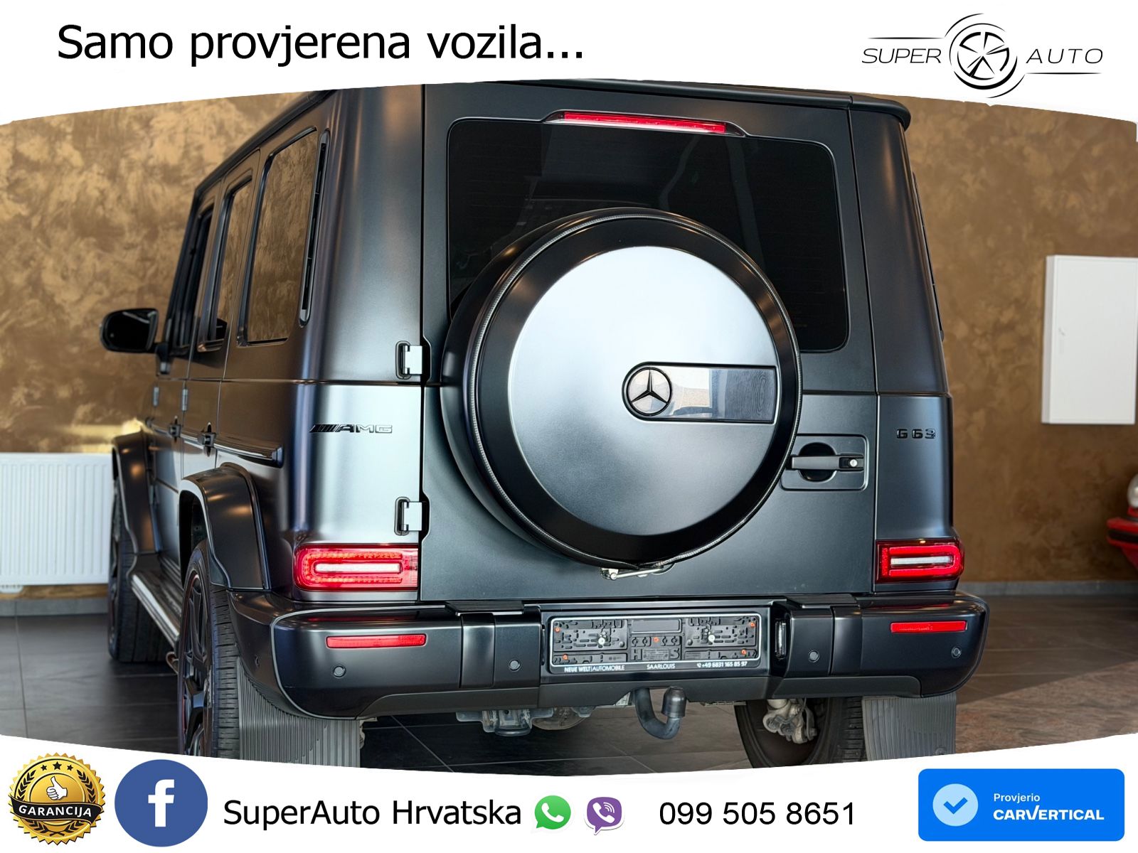 Mercedes AMG G 63 Long V8 (585 KS) 4MATIC 9G-TRONIC AMG SPEEDSHIFT TCT LED+GR SJED+ACC