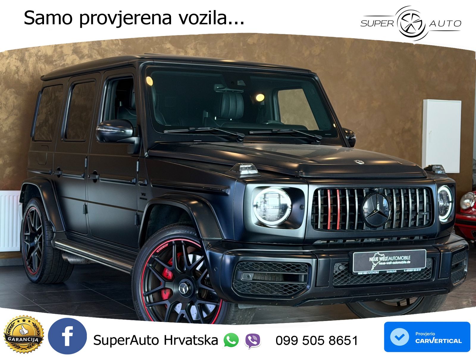 Mercedes AMG G 63 Long V8 (585 KS) 4MATIC 9G-TRONIC AMG SPEEDSHIFT TCT LED+GR SJED+ACC