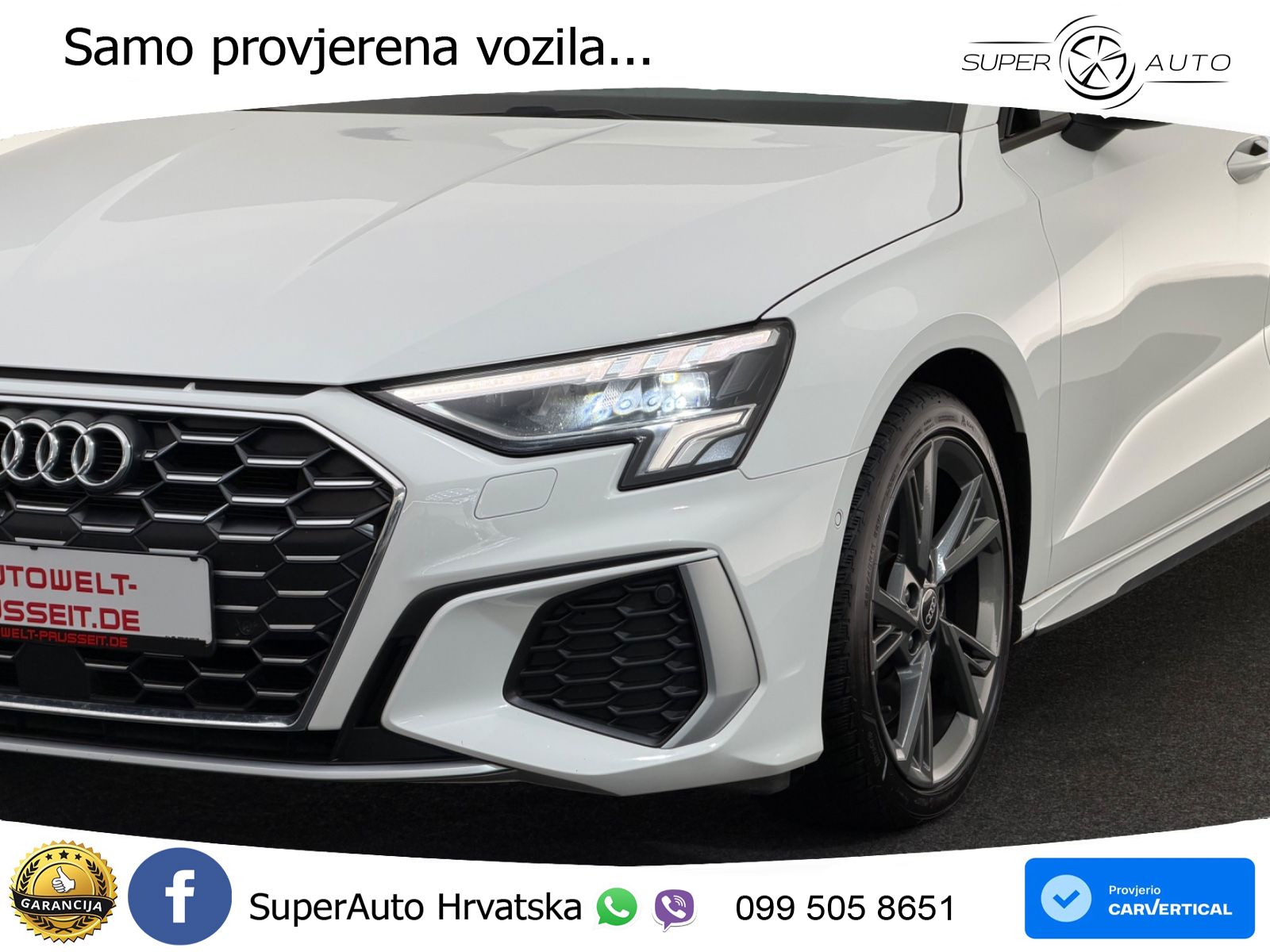 Audi S3 Limuzina 2.0 TFSI (310 KS) quattro S tronic LED+GR SJED+ACC