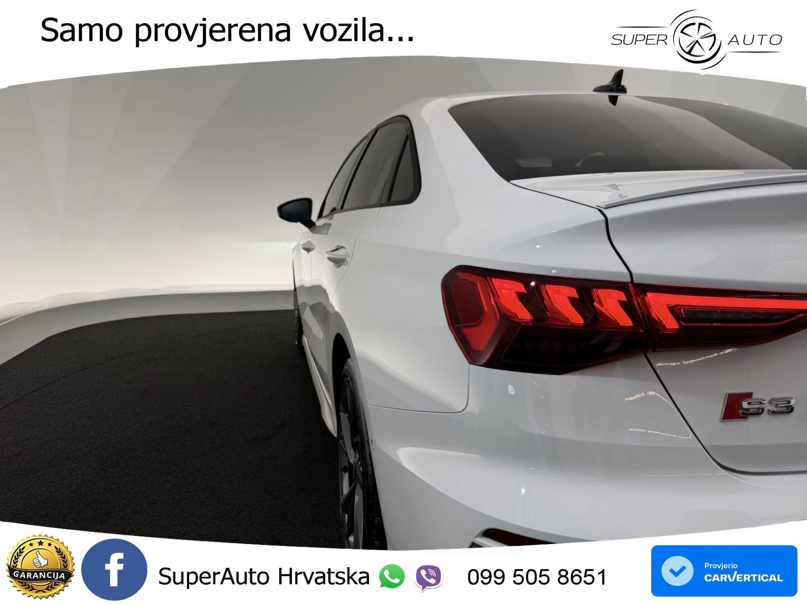Audi S3 Limuzina 2.0 TFSI (310 KS) quattro S tronic LED+GR SJED+ACC