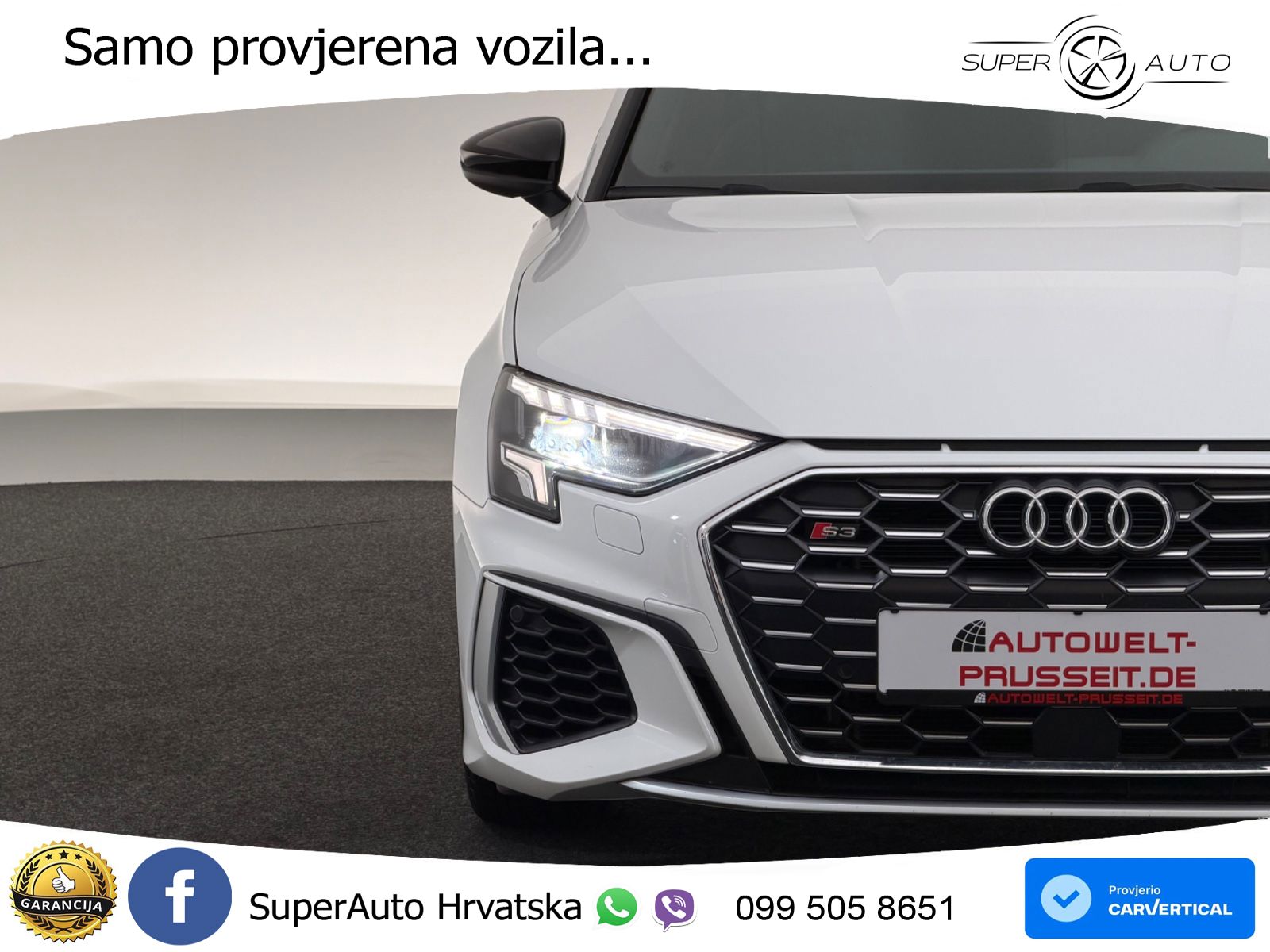 Audi S3 Limuzina 2.0 TFSI (310 KS) quattro S tronic LED+GR SJED+ACC