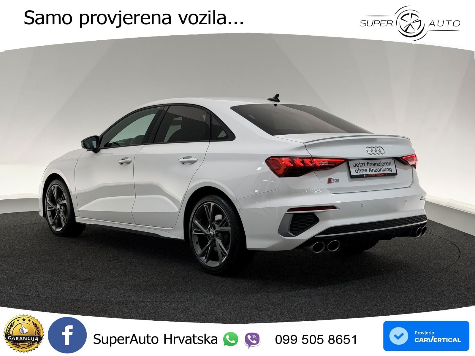Audi S3 Limuzina 2.0 TFSI (310 KS) quattro S tronic LED+GR SJED+ACC