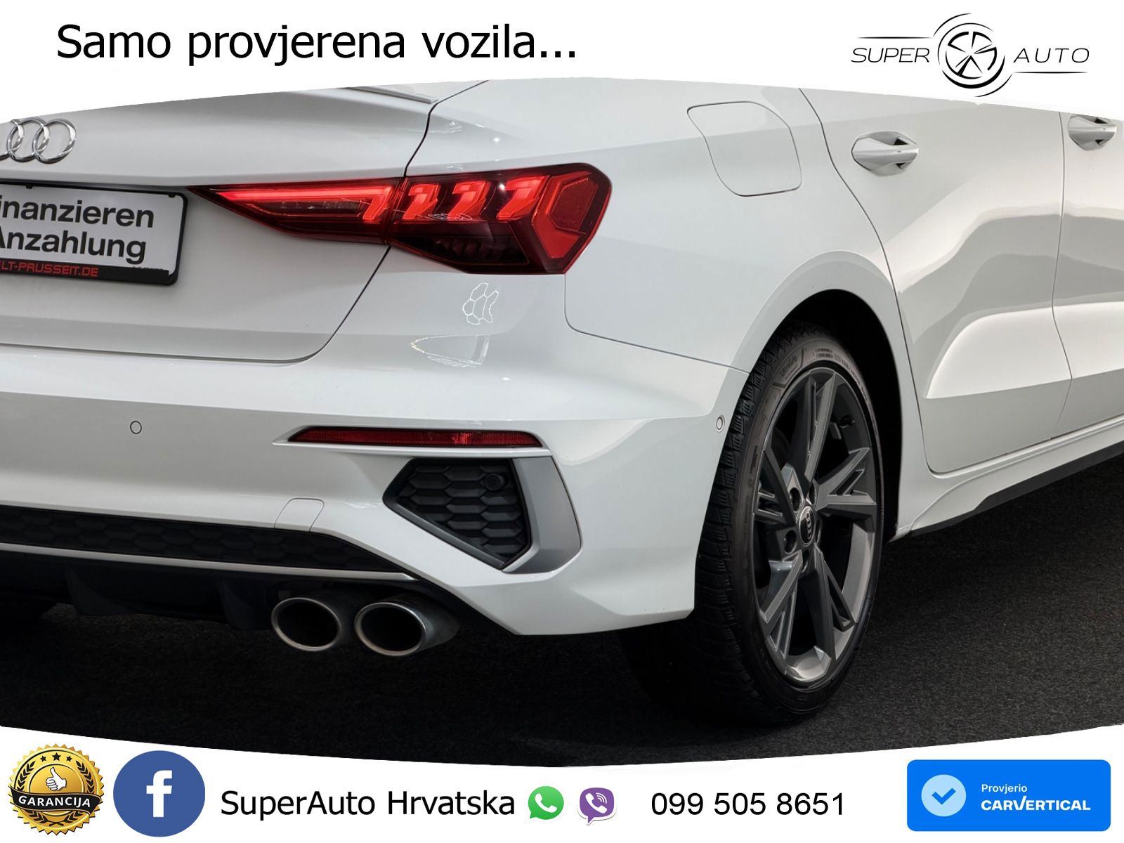 Audi S3 Limuzina 2.0 TFSI (310 KS) quattro S tronic LED+GR SJED+ACC
