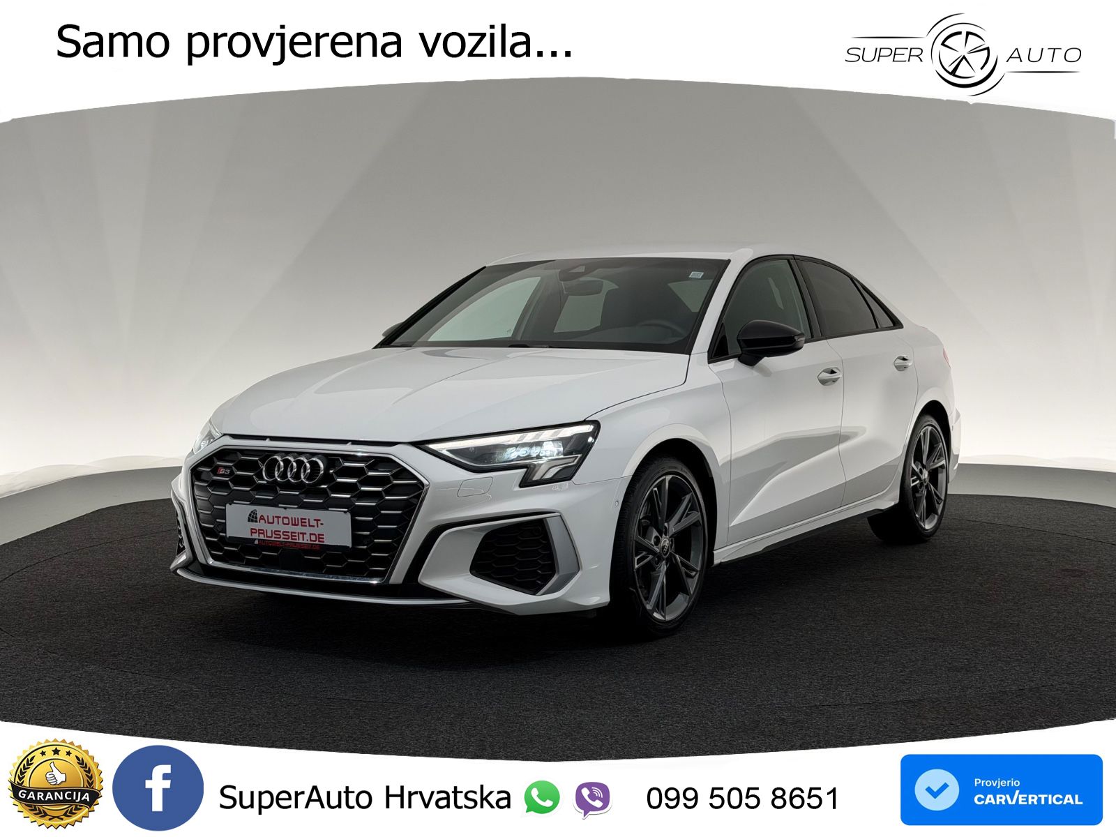 Audi S3 Limuzina 2.0 TFSI (310 KS) quattro S tronic LED+GR SJED+ACC