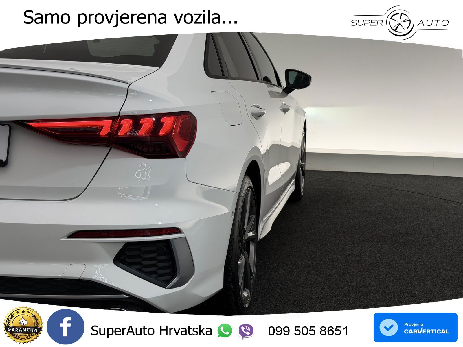 Audi S3 Limuzina 2.0 TFSI (310 KS) quattro S tronic LED+GR SJED+ACC