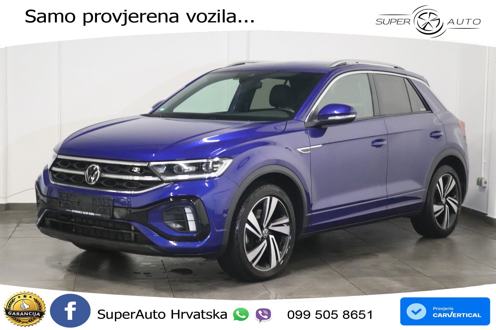 Volkswagen T-Roc 2.0 TDI (150 KS) 4M DSG R-Line LED+GR SJED+ACC