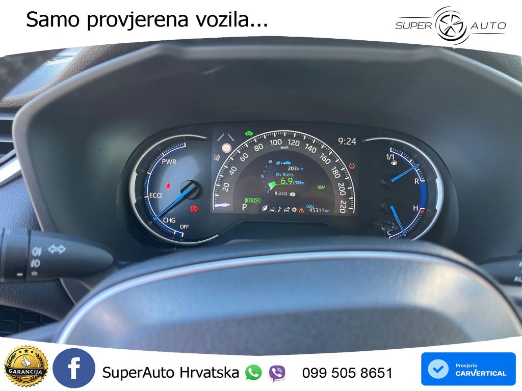 Toyota RAV4 2.5 (222 KS) Hybrid E-Four e-CVT LED+GR SJED+ACC