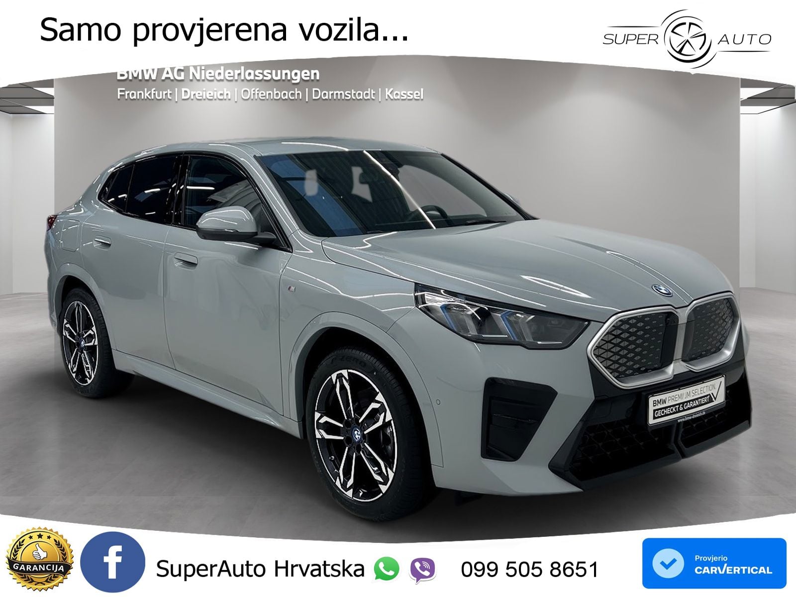BMW iX2 66.5 kWh (313 KS) xDrive30 M Sport LED+GR SJED+ACC