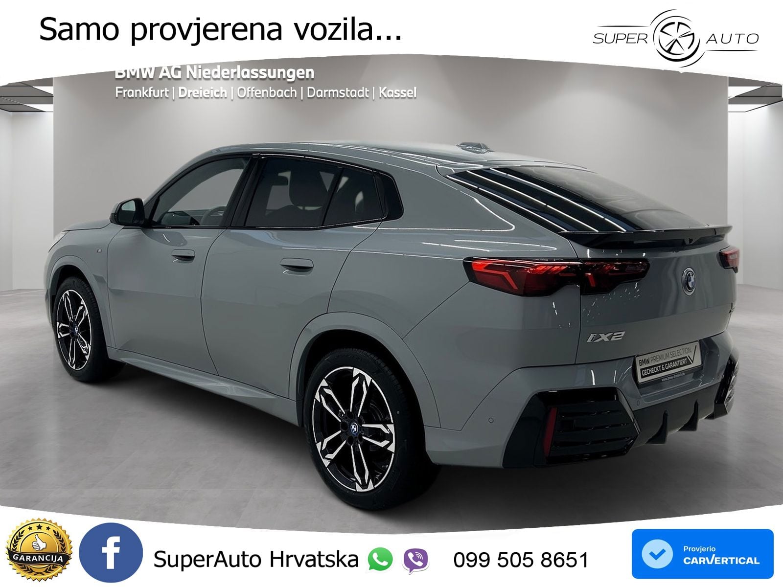 BMW iX2 66.5 kWh (313 KS) xDrive30 M Sport LED+GR SJED+ACC