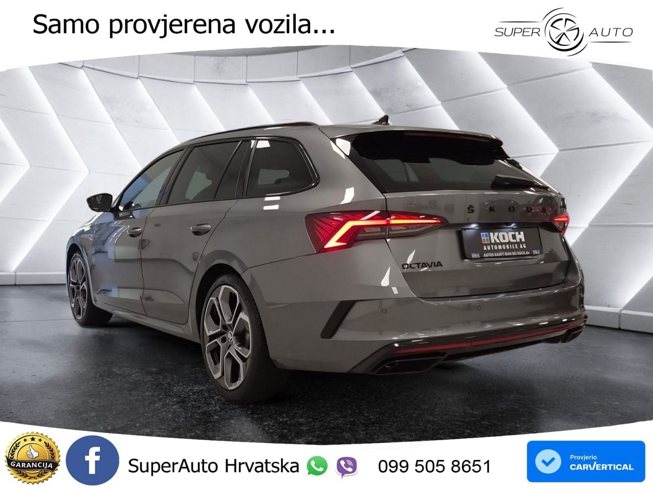 Škoda Octavia Combi RS 2.0 TSI (245 KS) DSG MATRIX+GR SJED+KAM