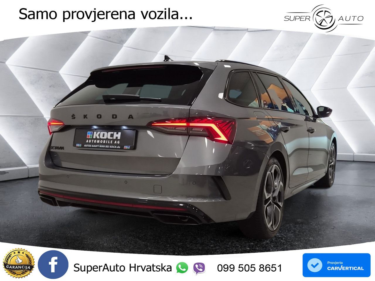 Škoda Octavia Combi RS 2.0 TSI (245 KS) DSG MATRIX+GR SJED+KAM