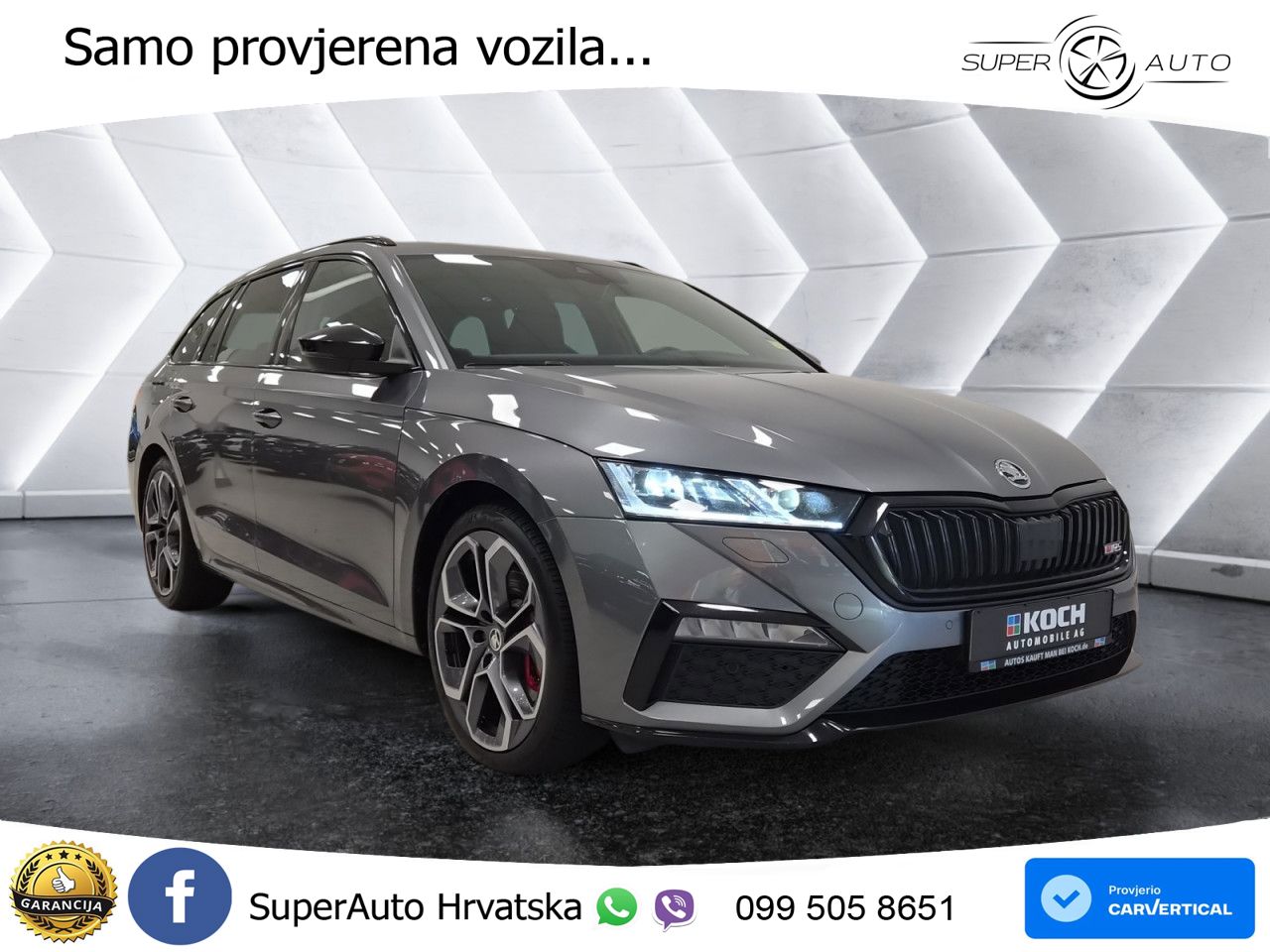 Škoda Octavia Combi RS 2.0 TSI (245 KS) DSG MATRIX+GR SJED+KAM