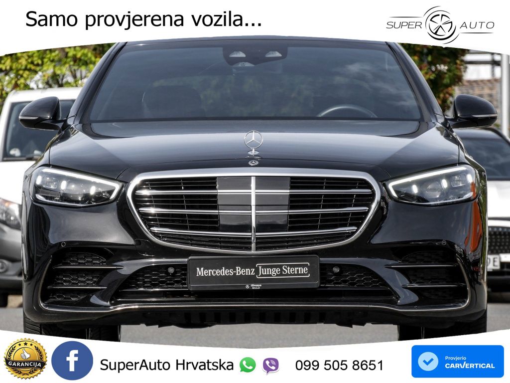Mercedes S 450d (367 KS) EQ Boost 4MATIC 9G-TRONIC AMG ZRAČNI+ACC+GR SJED+KAM+PANO
