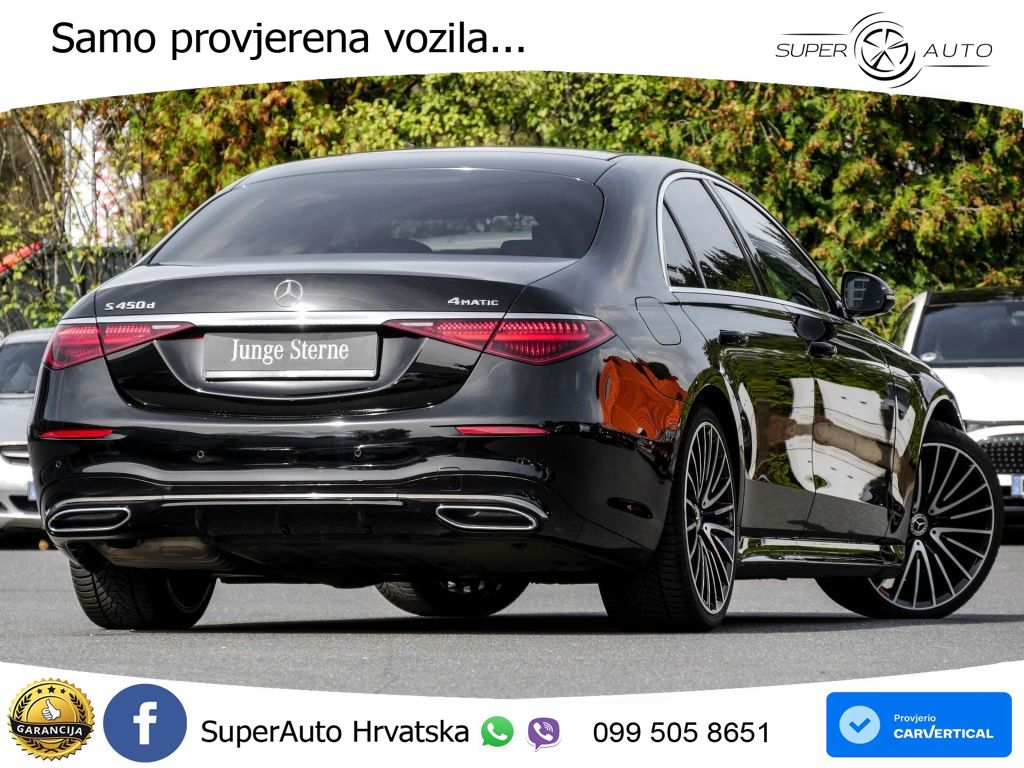 Mercedes S 450d (367 KS) EQ Boost 4MATIC 9G-TRONIC AMG ZRAČNI+ACC+GR SJED+KAM+PANO