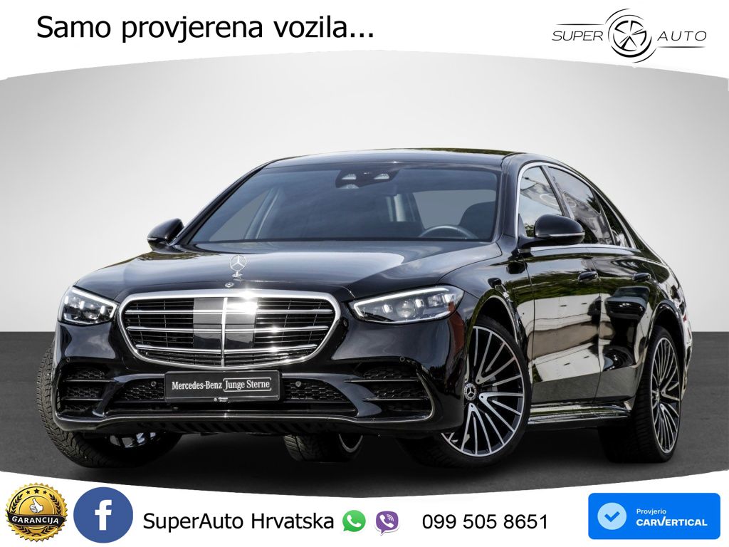 Mercedes S 450d (367 KS) EQ Boost 4MATIC 9G-TRONIC AMG ZRAČNI+ACC+GR SJED+KAM+PANO