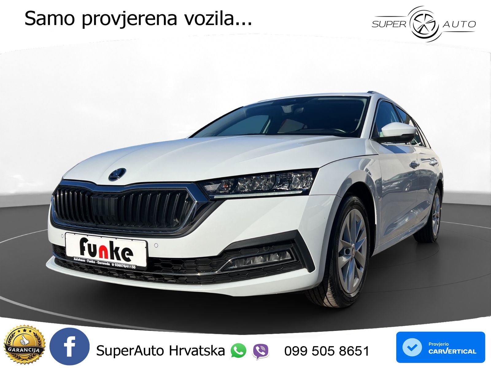 Škoda Octavia Combi 2.0 TDI (150 KS) DSG LED+GR SJED+ACC