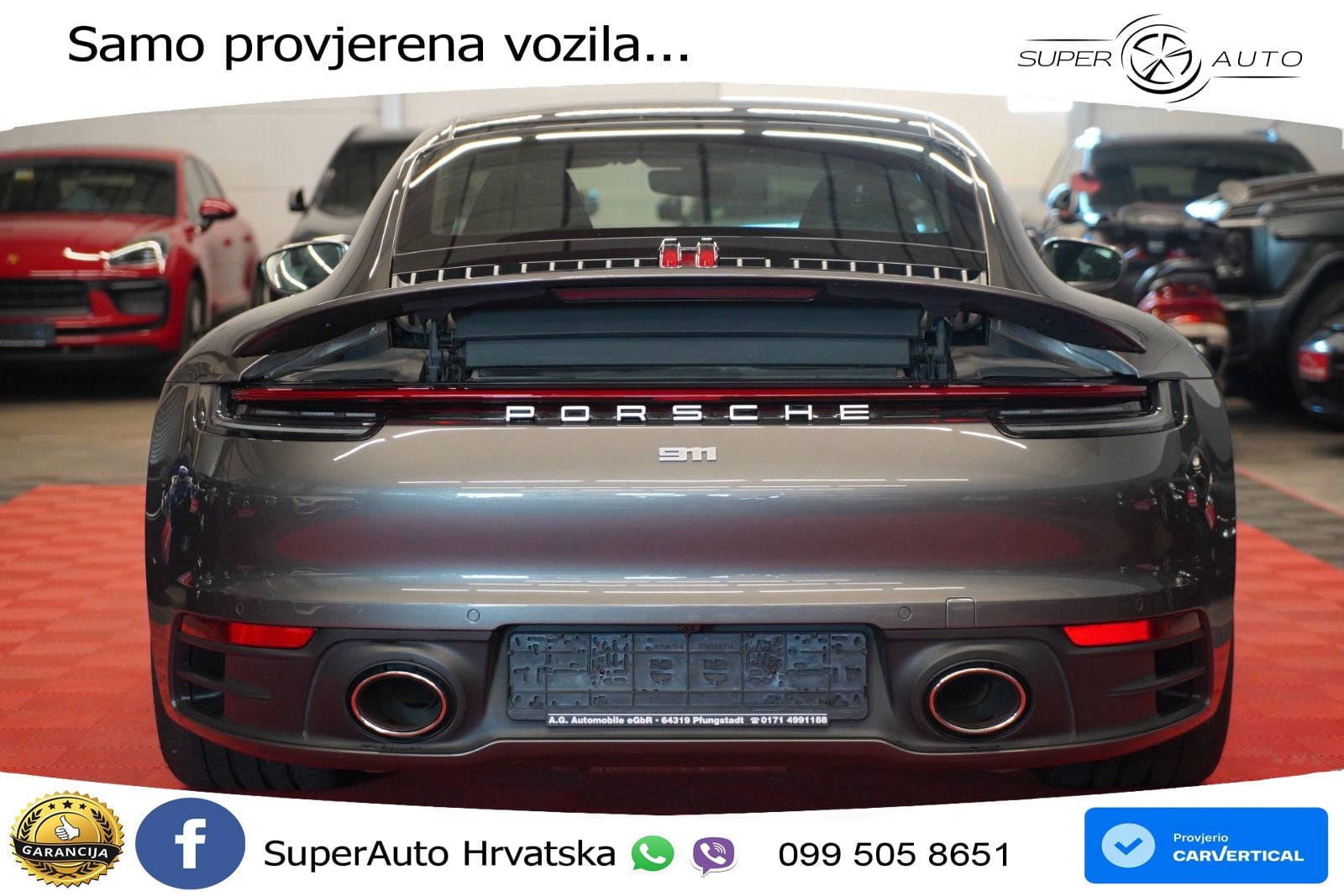 Porsche 911 Carrera 3.0 (385 KS) PDK ZRAČNI+ACC+GR SJED+KAM+PANO
