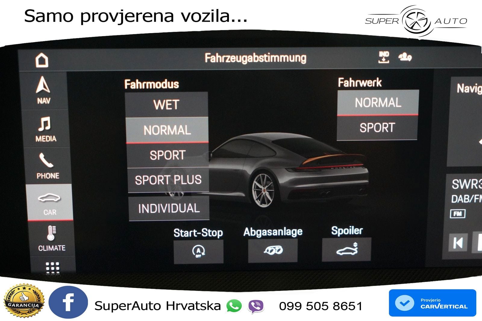 Porsche 911 Carrera 3.0 (385 KS) PDK ZRAČNI+ACC+GR SJED+KAM+PANO
