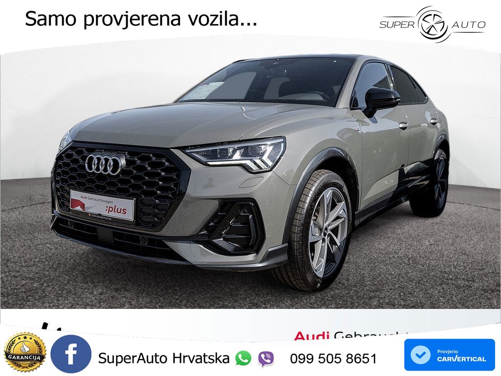 Audi Q3 Sportback 35 TFSI (150 KS) S tronic S line MATRIX+GR SJED+KAM
