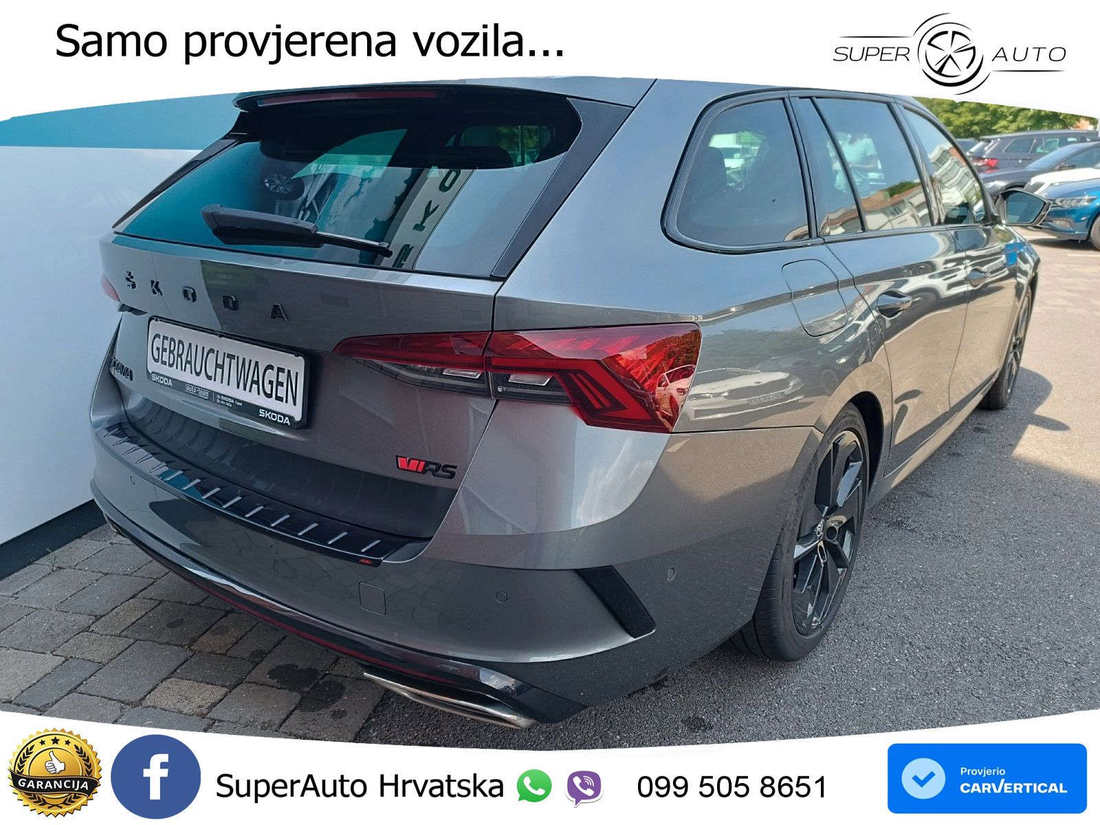 Škoda Octavia Combi RS 2.0 TDI (200 KS) DSG LED+GR SJED+ACC