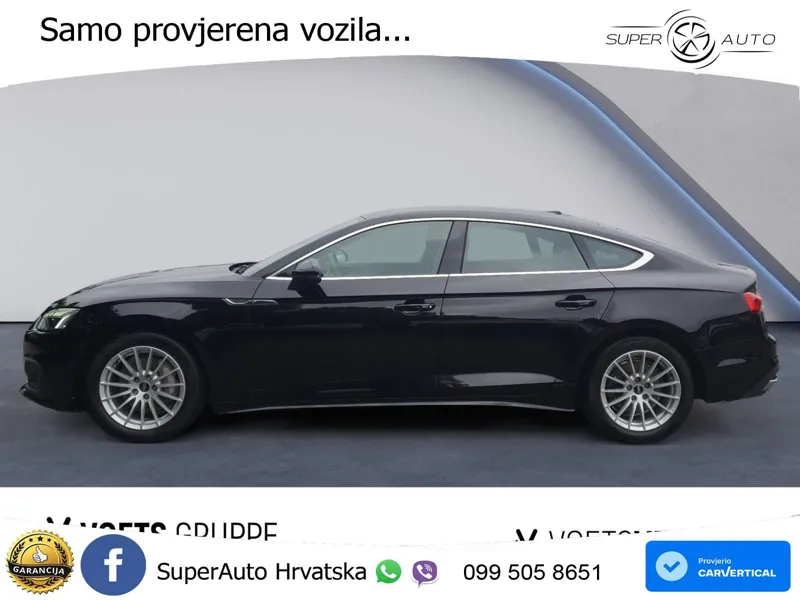 Audi A5 Sportback 40 TDI (204 KS) quattro S tronic MATRIX+GR SJED+KAM