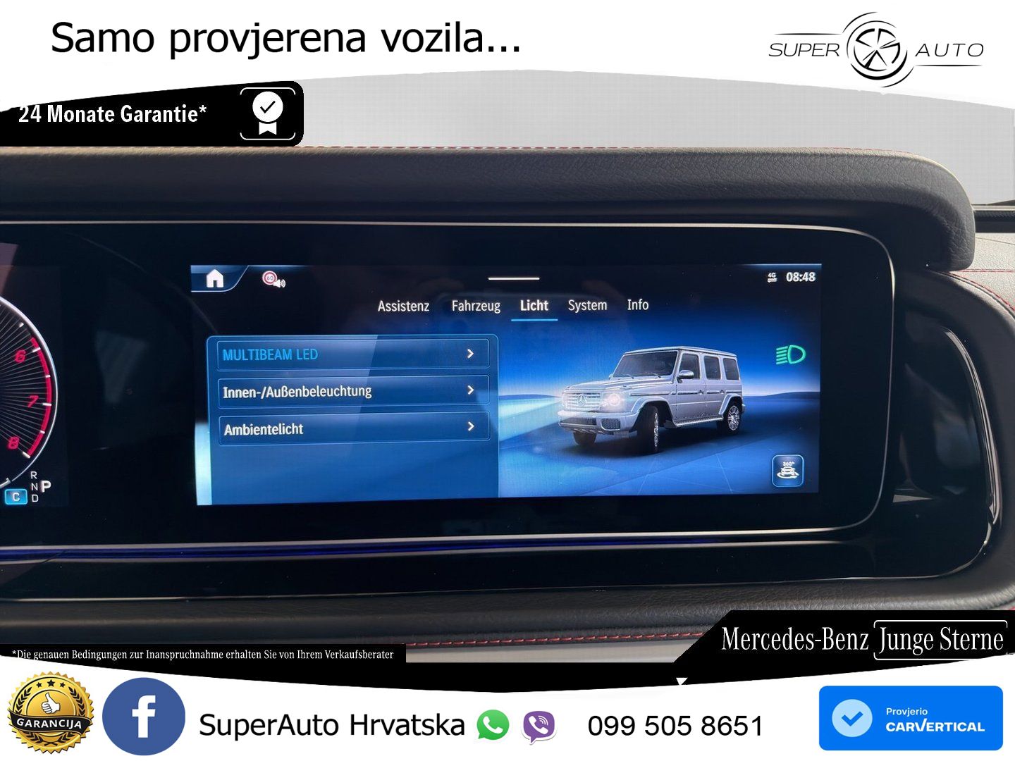 Mercedes G 500 Long (449 KS) 4MATIC 9G-TRONIC Exclusive LED+GR SJED+ACC