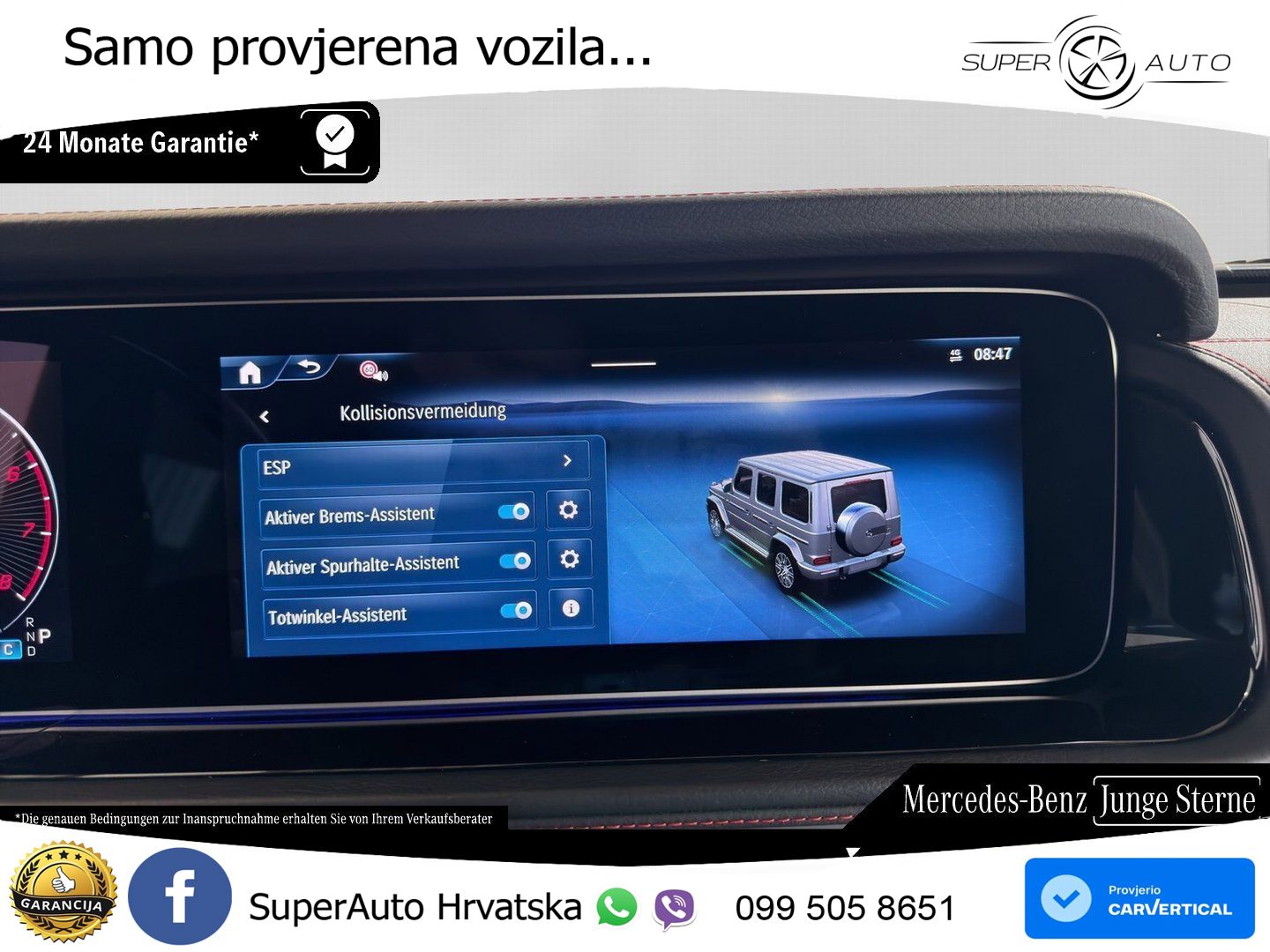 Mercedes G 500 Long (449 KS) 4MATIC 9G-TRONIC Exclusive LED+GR SJED+ACC
