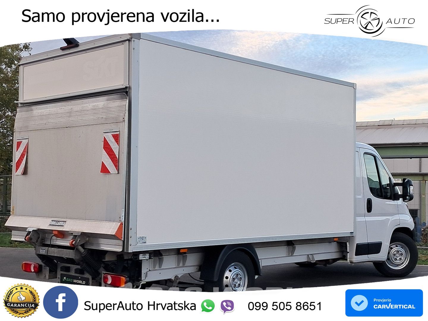 Peugeot Boxer 165PK D'Hollandia Ladebordwand 165PS Koffe 165 KS
