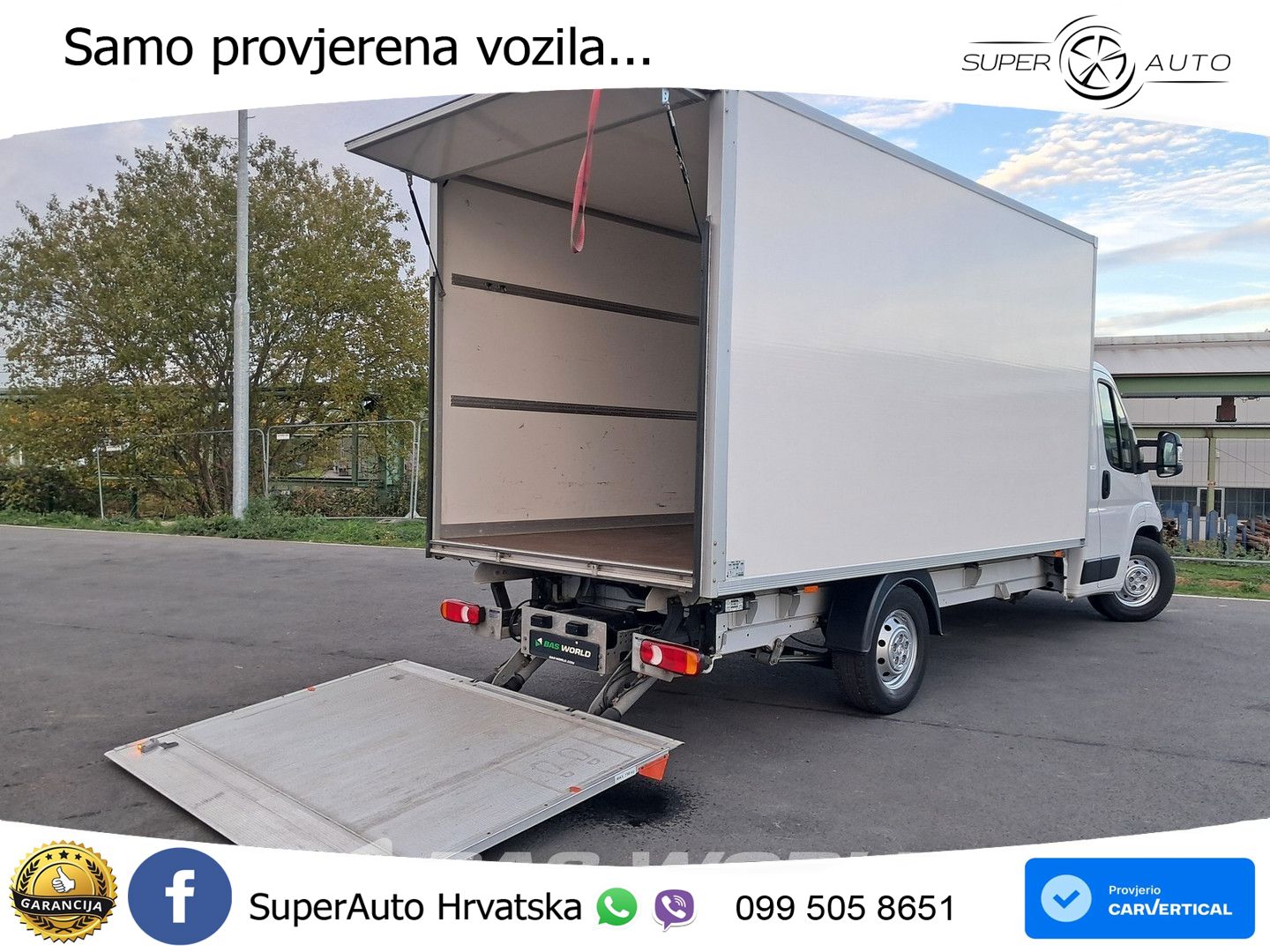 Peugeot Boxer 165PK D'Hollandia Ladebordwand 165PS Koffe 165 KS