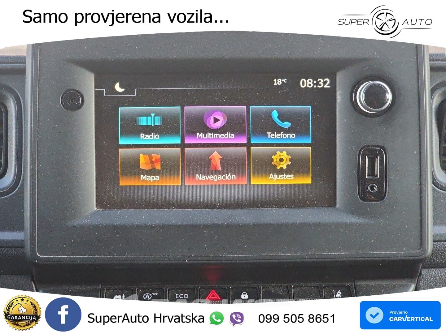 Renault Master 145PK ITV 07-2027 - L3H2 - LED - Aire aco 145 KS