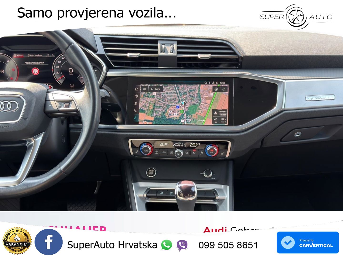 Audi Q3 40 TDI (200 KS) quattro S tronic advanced LED+GR SJED+ACC