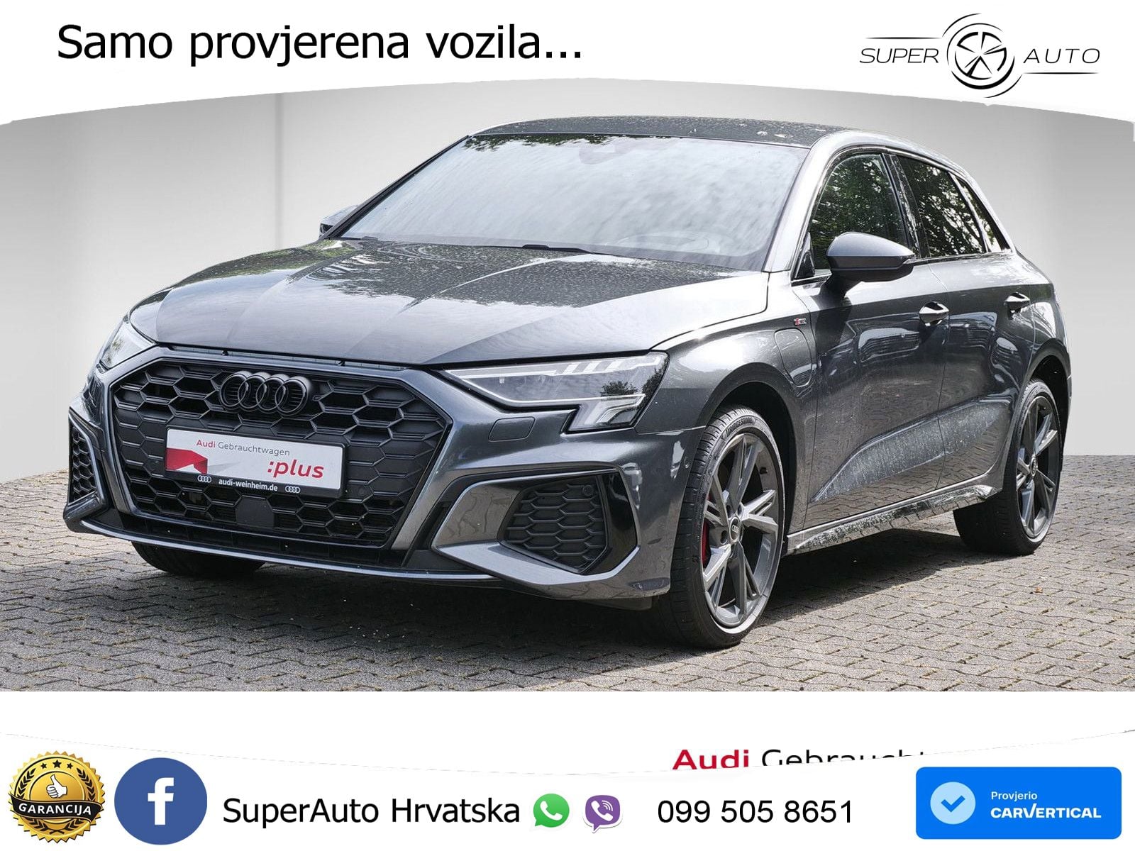 Audi A3 45 TFSIe (245 KS) S tronic S line LED+GR SJED+ACC