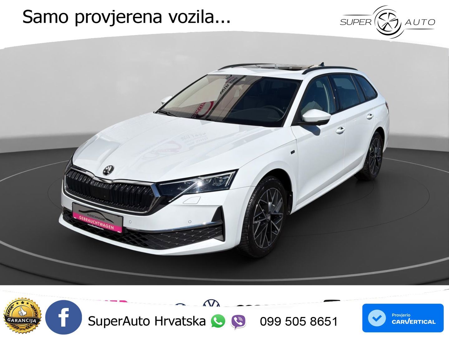 Škoda Octavia Combi 2.0 TDI (150 KS) DSG MATRIX+GR SJED+KAM
