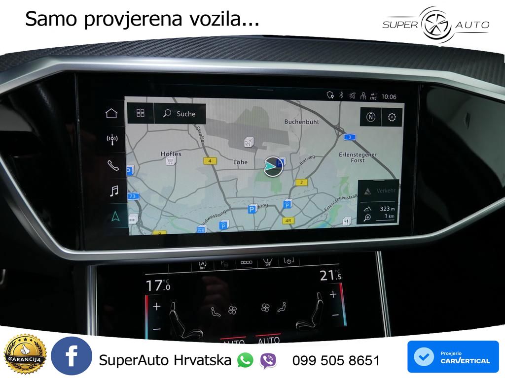 Audi RS6 Avant 4.0 TFSI V8 (600 KS) quattro Tiptronic ZRAČNI+ACC+4xGR SJED+360