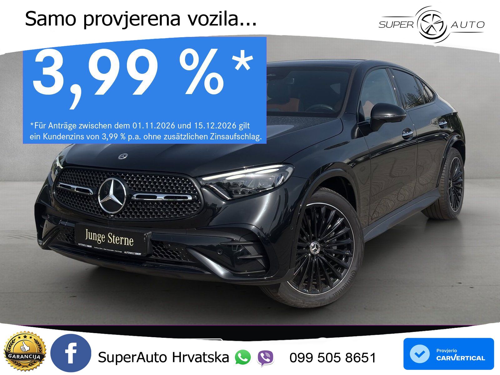 Mercedes GLC Coupe 450d (367 KS) 4MATIC 9G-TRONIC AMG ACC+HEAD+GR SJED+360+PANO
