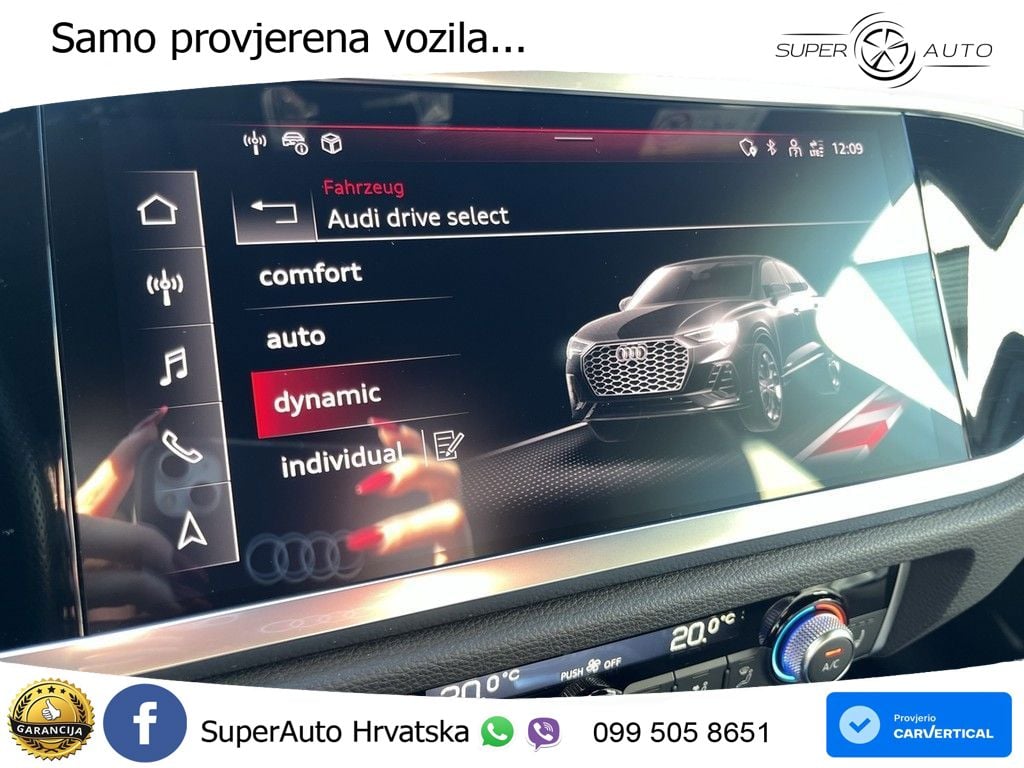 Audi Q3 Sportback 45 TFSIe (245 KS) S tronic S line MATRIX+GR SJED+KAM