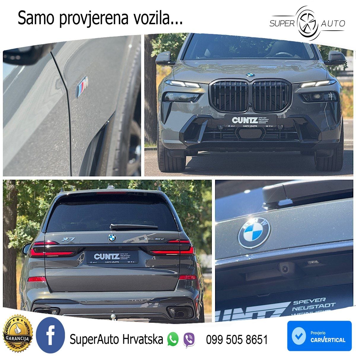 BMW X7 40d (352 KS) xDrive Steptronic ZRAČNI+ACC+GR SJED+KAM+PANO