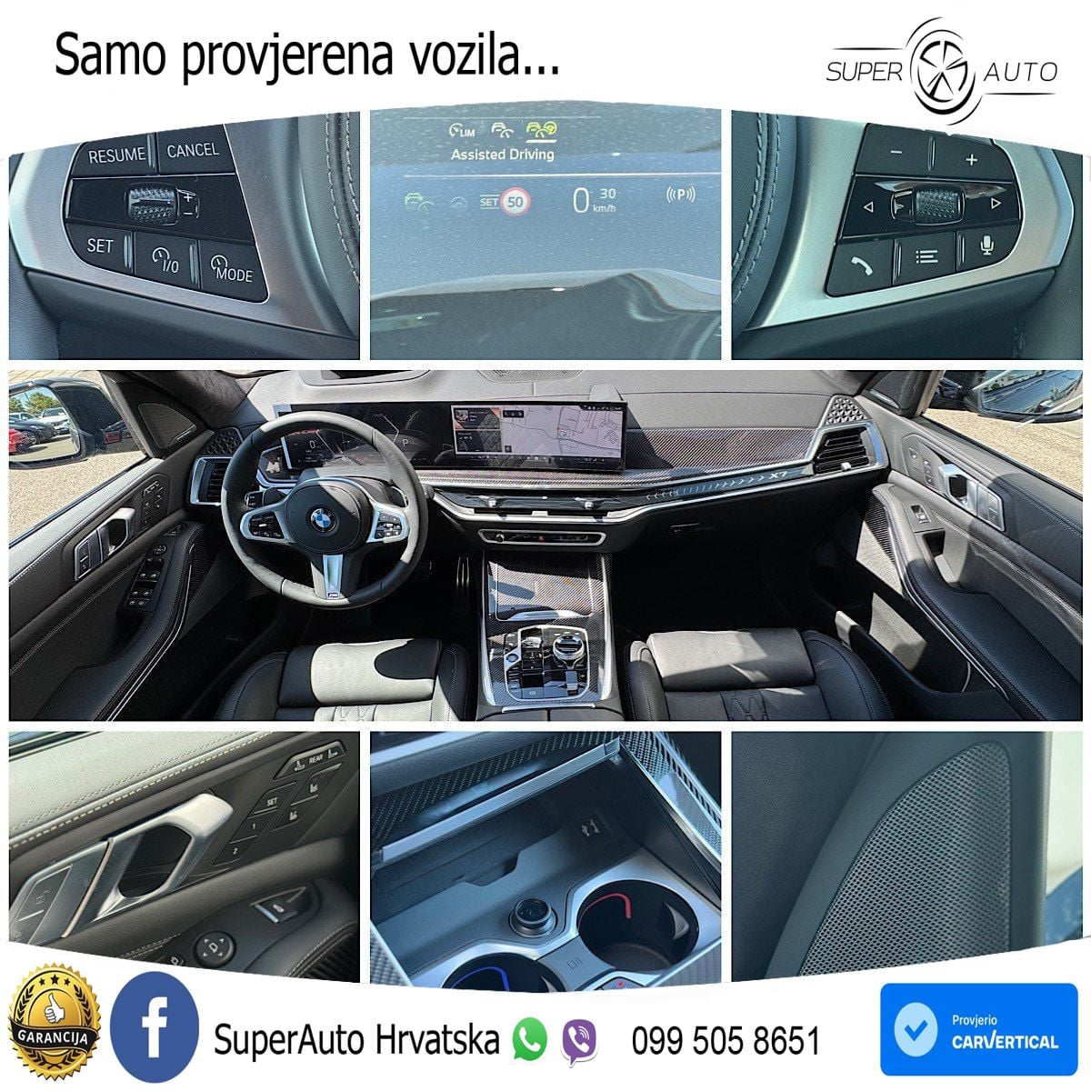BMW X7 40d (352 KS) xDrive Steptronic ZRAČNI+ACC+GR SJED+KAM+PANO