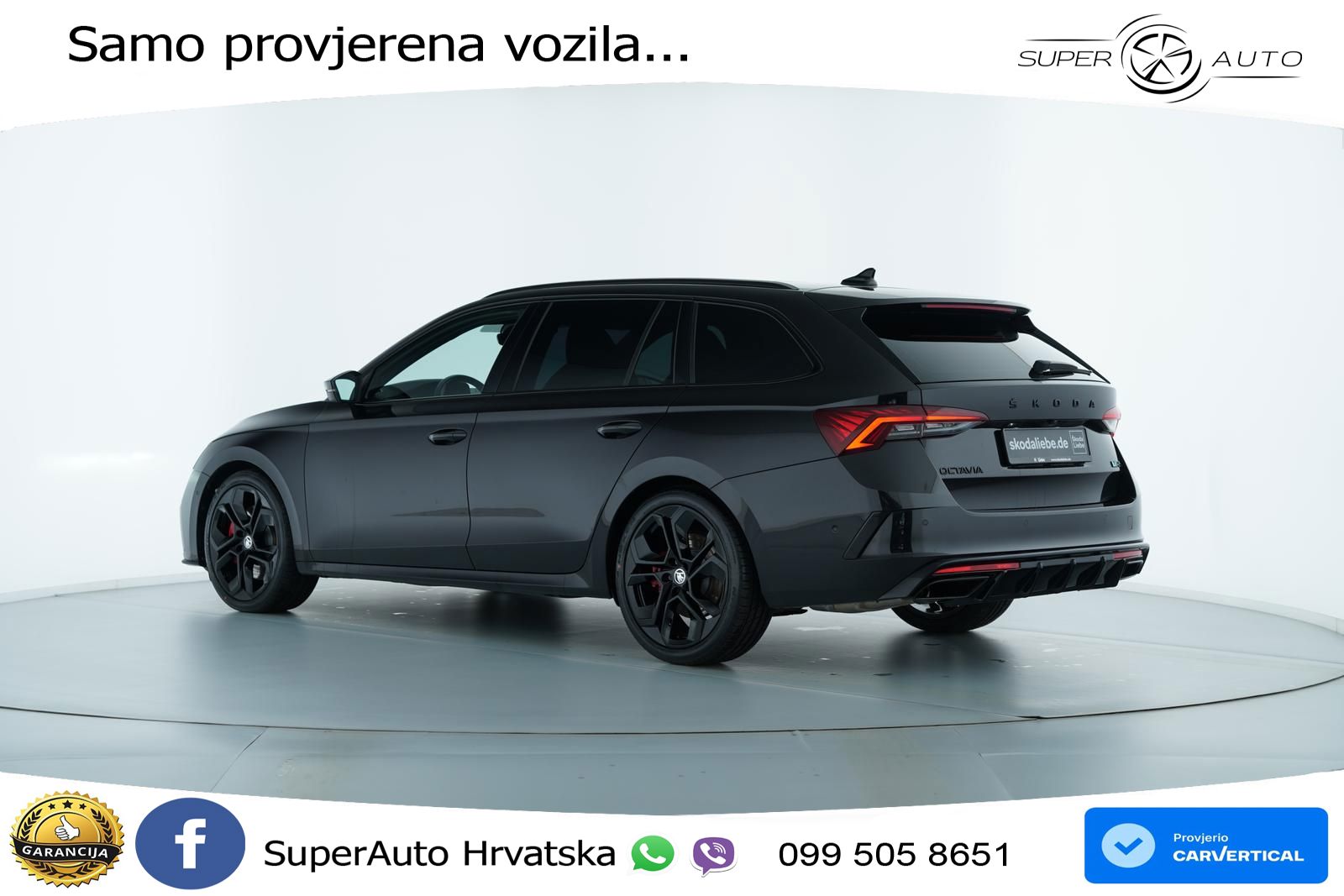 Škoda Octavia Combi RS 2.0 TSI (245 KS) DSG LED+GR SJED+ACC