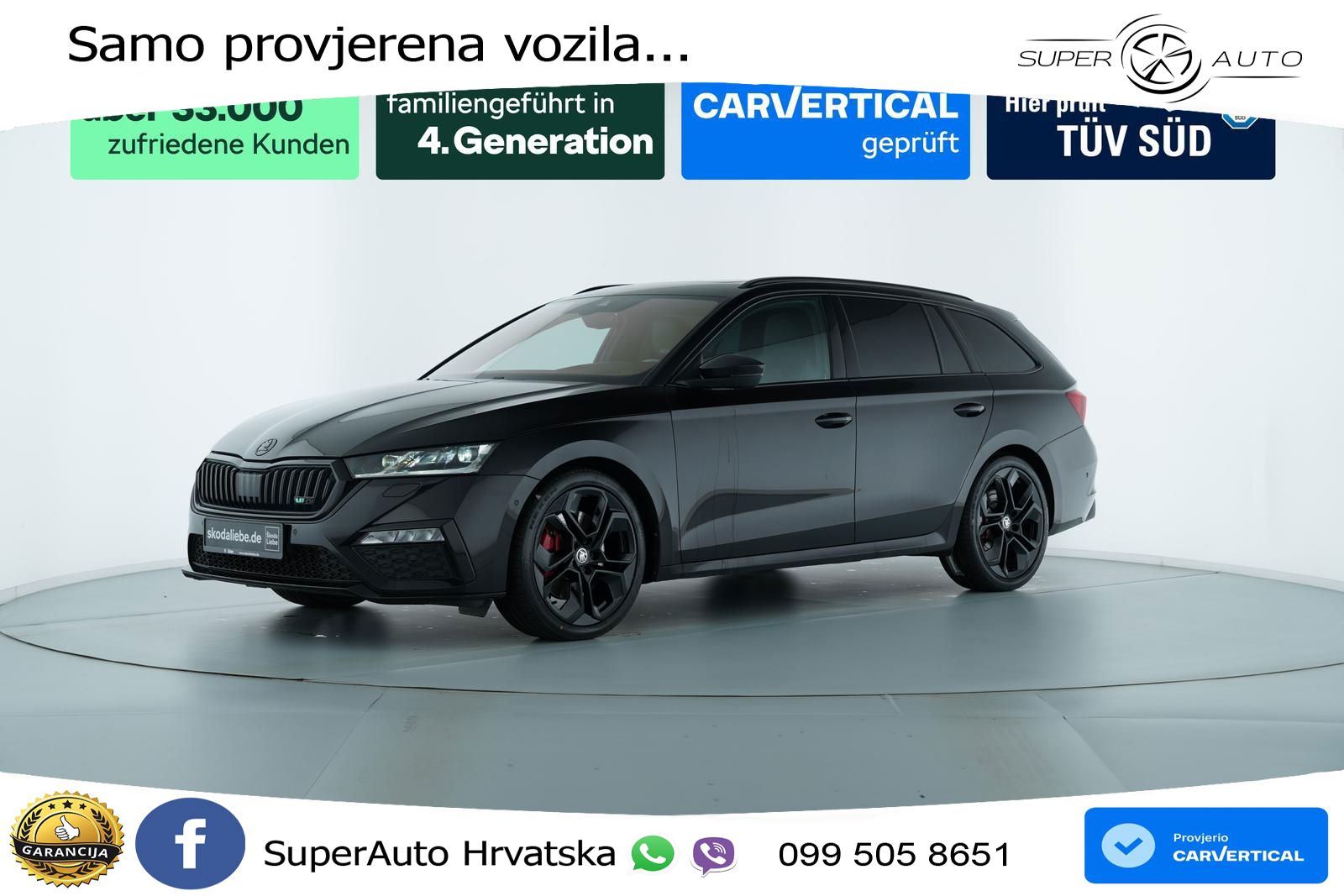 Škoda Octavia Combi RS 2.0 TSI (245 KS) DSG LED+GR SJED+ACC