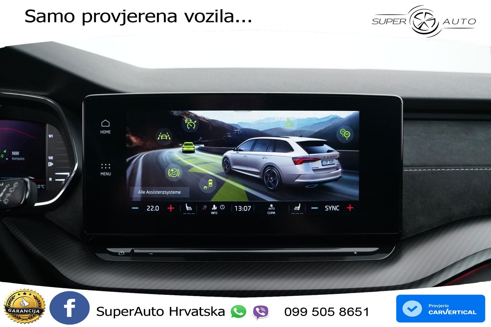 Škoda Octavia Combi RS 2.0 TSI (245 KS) DSG LED+GR SJED+ACC