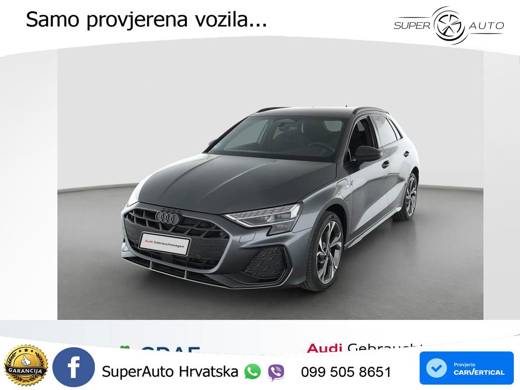 Audi A3 40 TFSIe (204 KS) S tronic 2x S line MATRIX+GR SJED+KAM