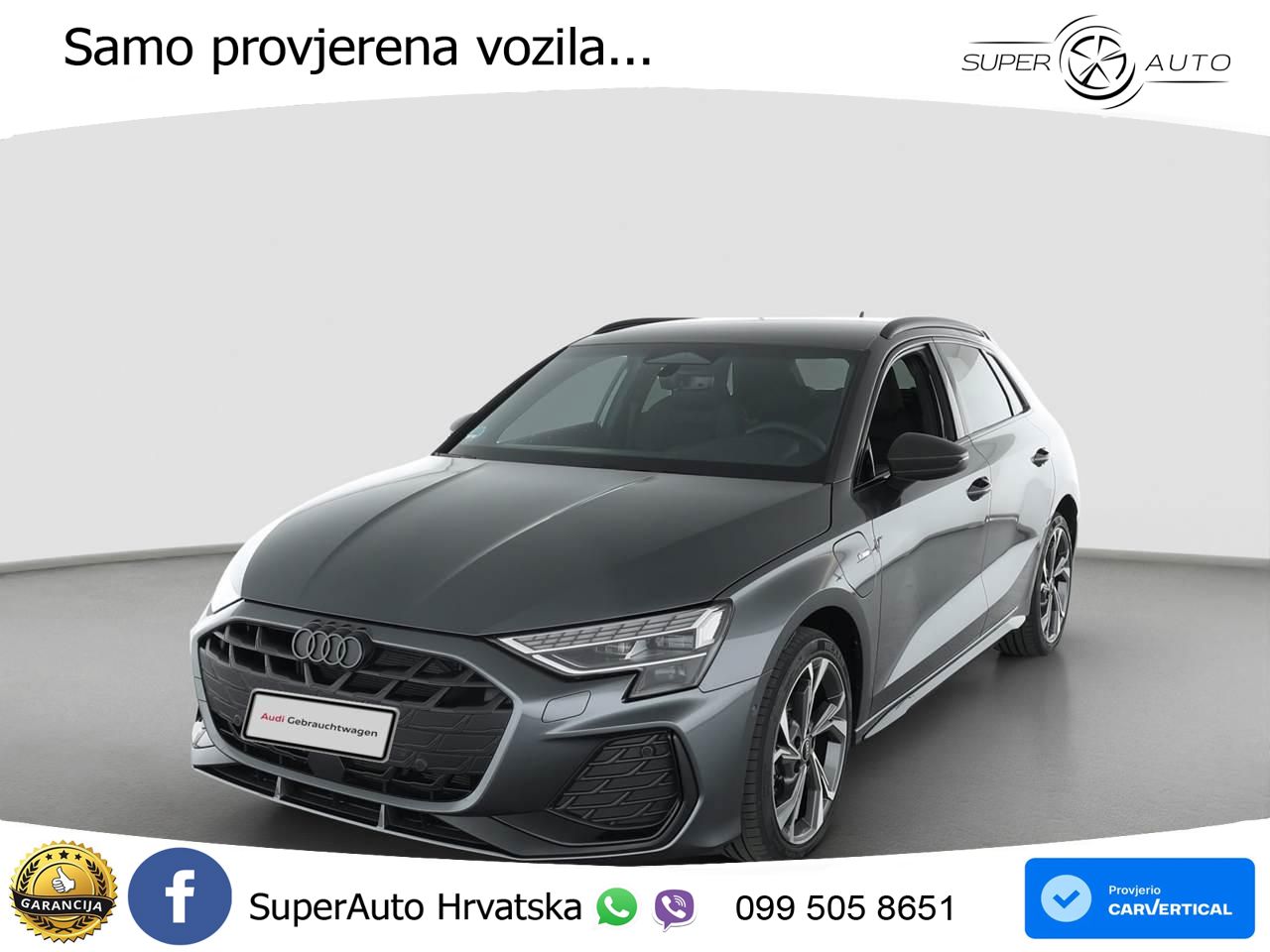 Audi A3 40 TFSIe (204 KS) S tronic 2x S line MATRIX+GR SJED+KAM