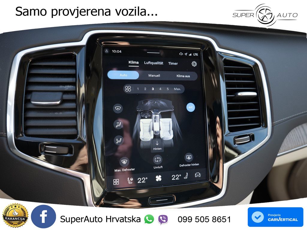 Volvo XC90 2.0 B5 Diesel AWD Automatic ZRAČNI+ACC+GR SJED+KAM+PANO